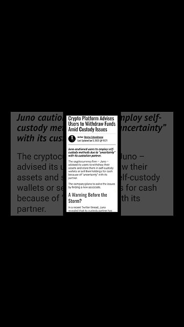 Crypto News Today | Crypto Platform Advises Users to Withdraw Funds | Crypto Mash |