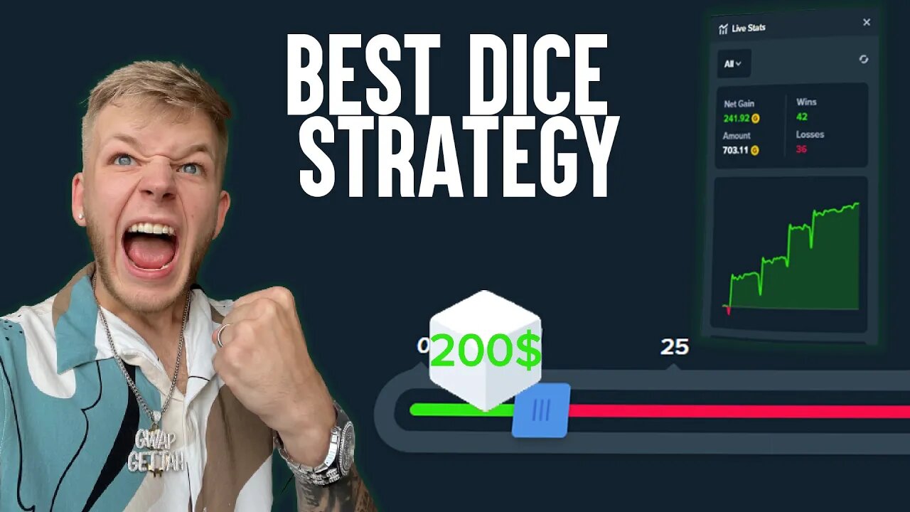 BEST STAKE DICE STRATEGY! $200 in 30 seconds?!