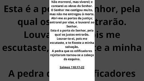 o salmo 117 118 #shorts