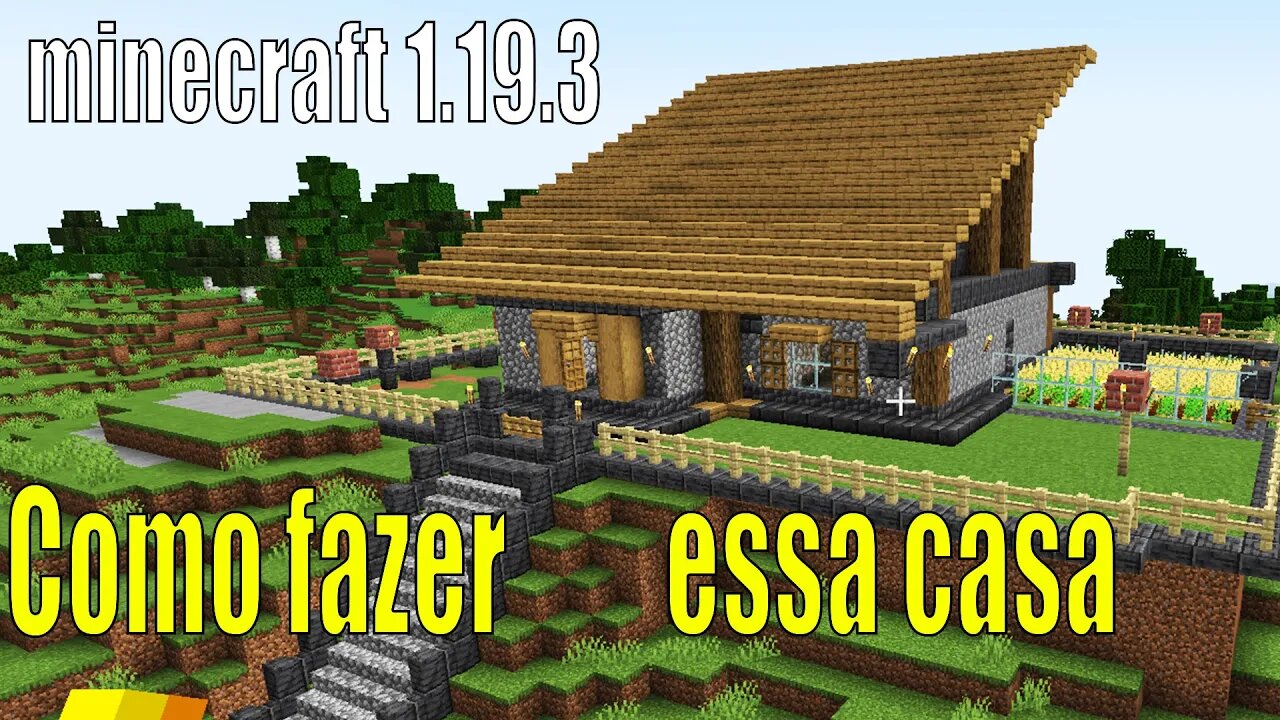 Como fazer uma casa no inicio do game minecraft 1.19.3 #ep 2