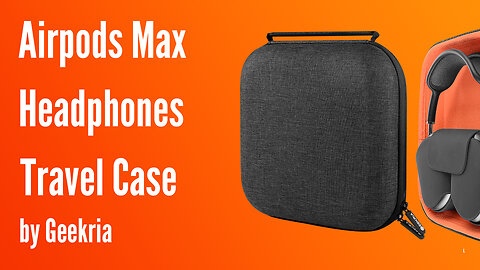 Airpods Max Over-Ear Headphones Travel Case, Hard Shell Headset Carrying Case | Geekria