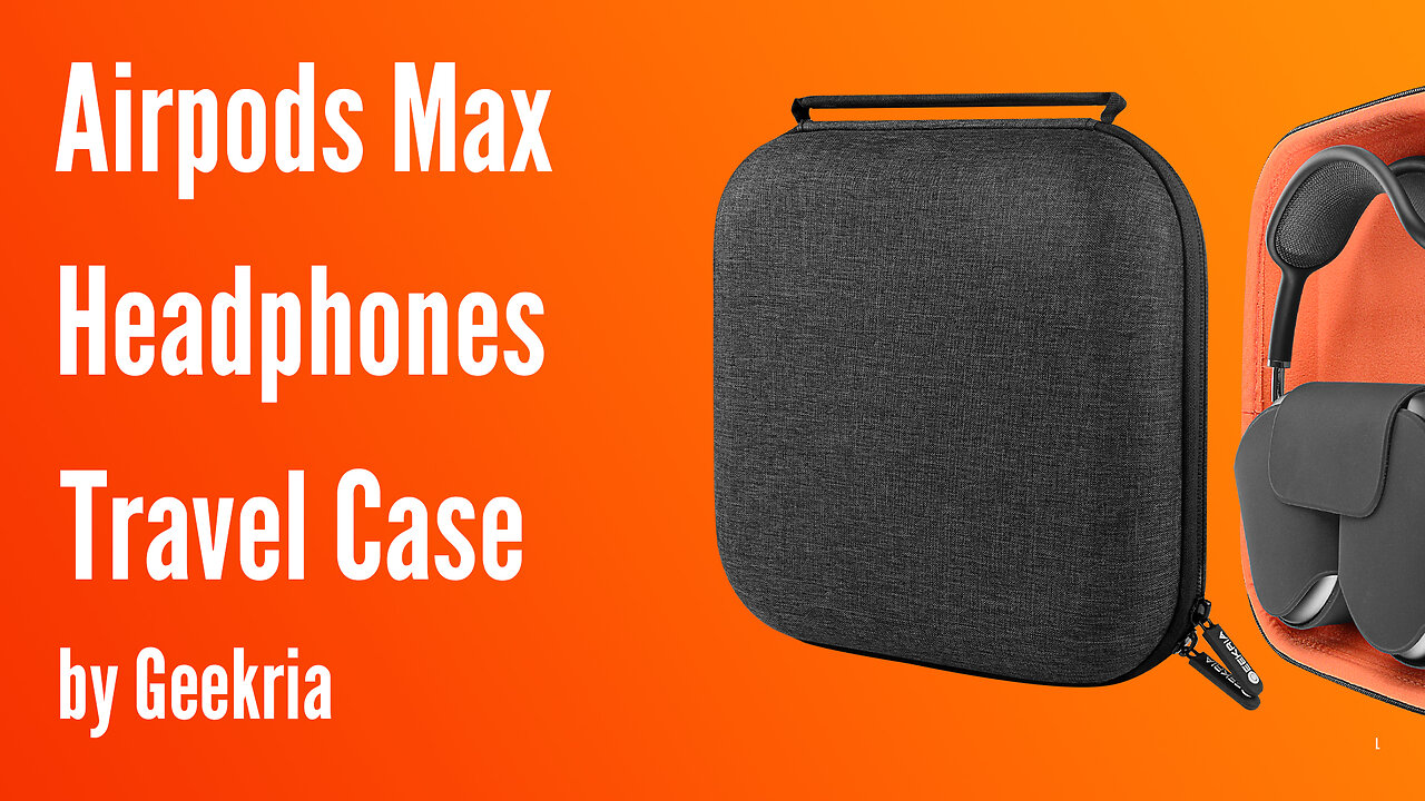 Airpods Max Over-Ear Headphones Travel Case, Hard Shell Headset Carrying Case | Geekria