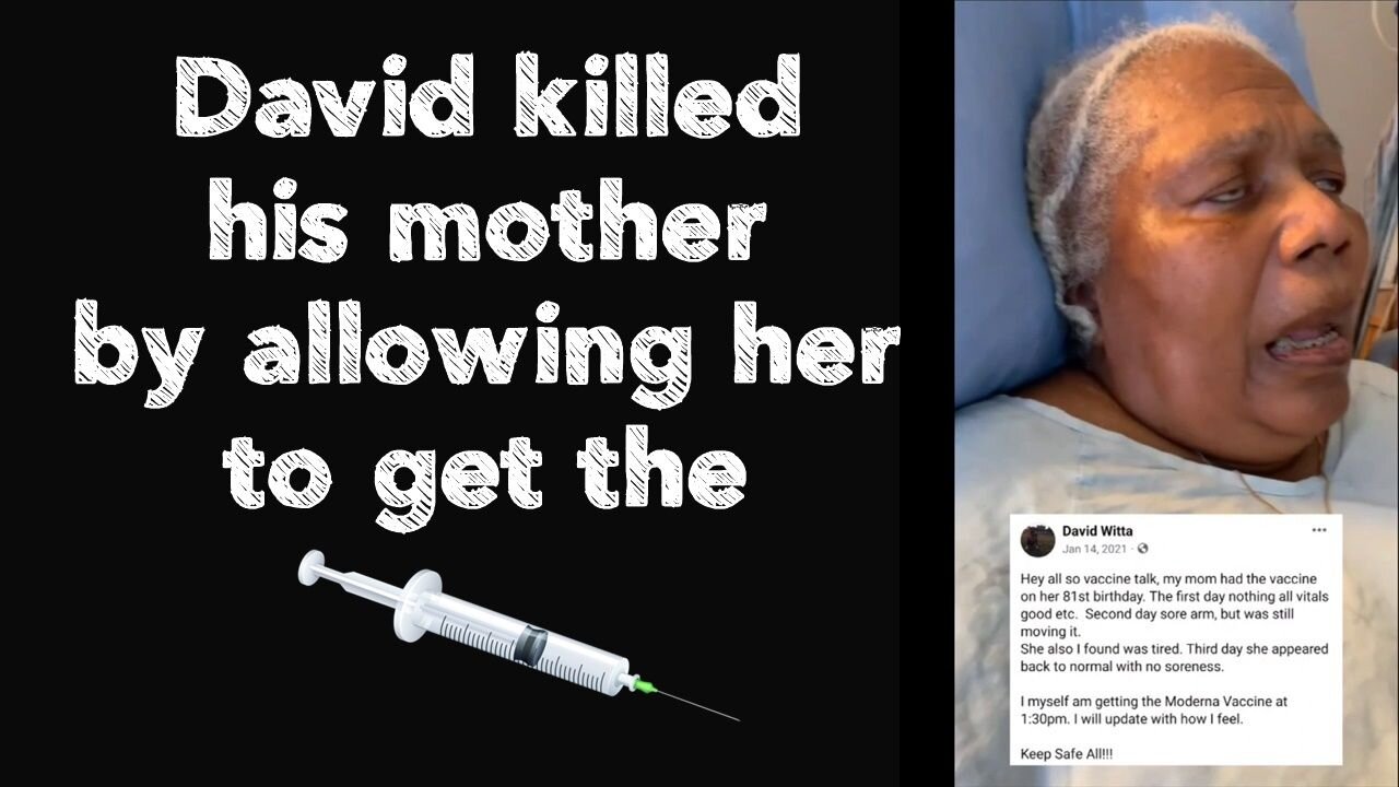 David killed his mother by allowing her to get the 💉🤦‍♂️