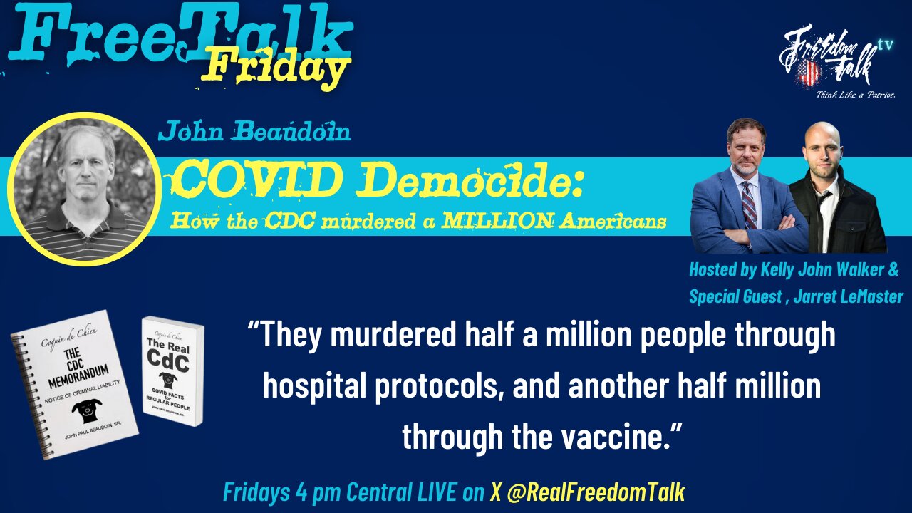 COVID Democide: FreeTalk Friday Sept 13, 2024