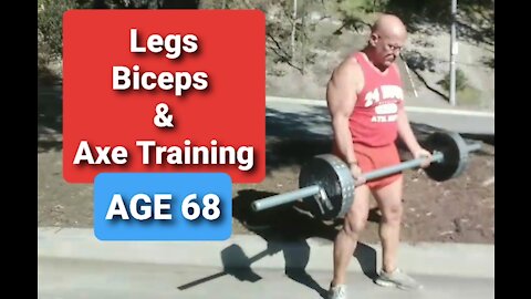 Age 68. Classic Physique. Training Legs, Biceps & Forearms