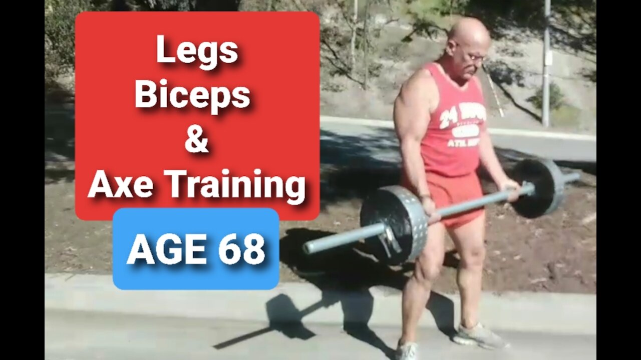 Age 68. Classic Physique. Training Legs, Biceps & Forearms