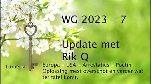 WG 2023- 7 - Intel overzicht met Rik Q - Europa - USA - Poetin en oplossen mestoverschot!