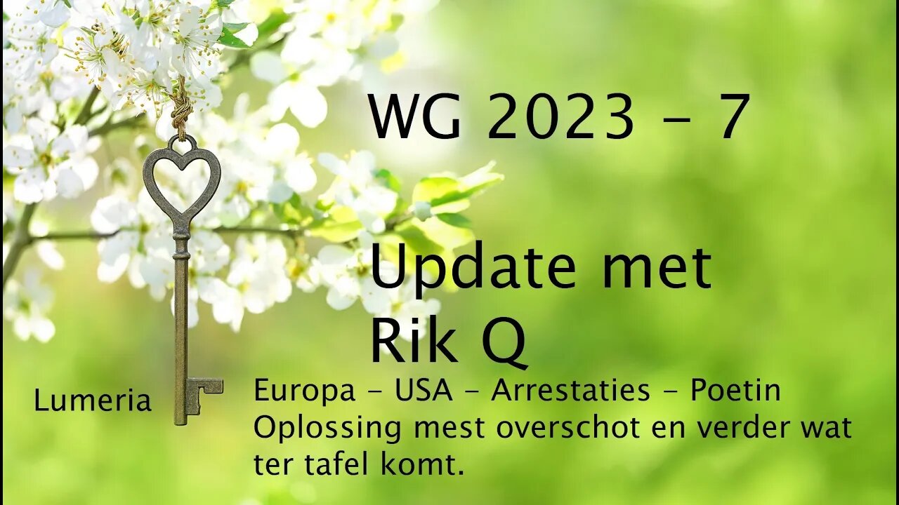 WG 2023- 7 - Intel overzicht met Rik Q - Europa - USA - Poetin en oplossen mestoverschot!