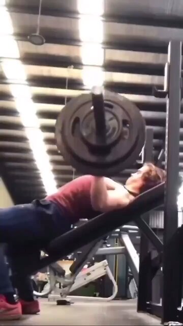 Never bench press without a spotter