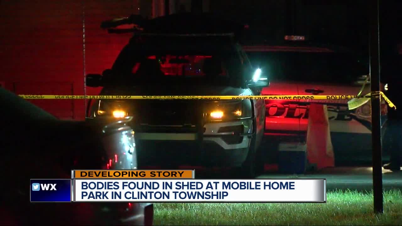 Police investigating double murder at Clinton Township mobile home park