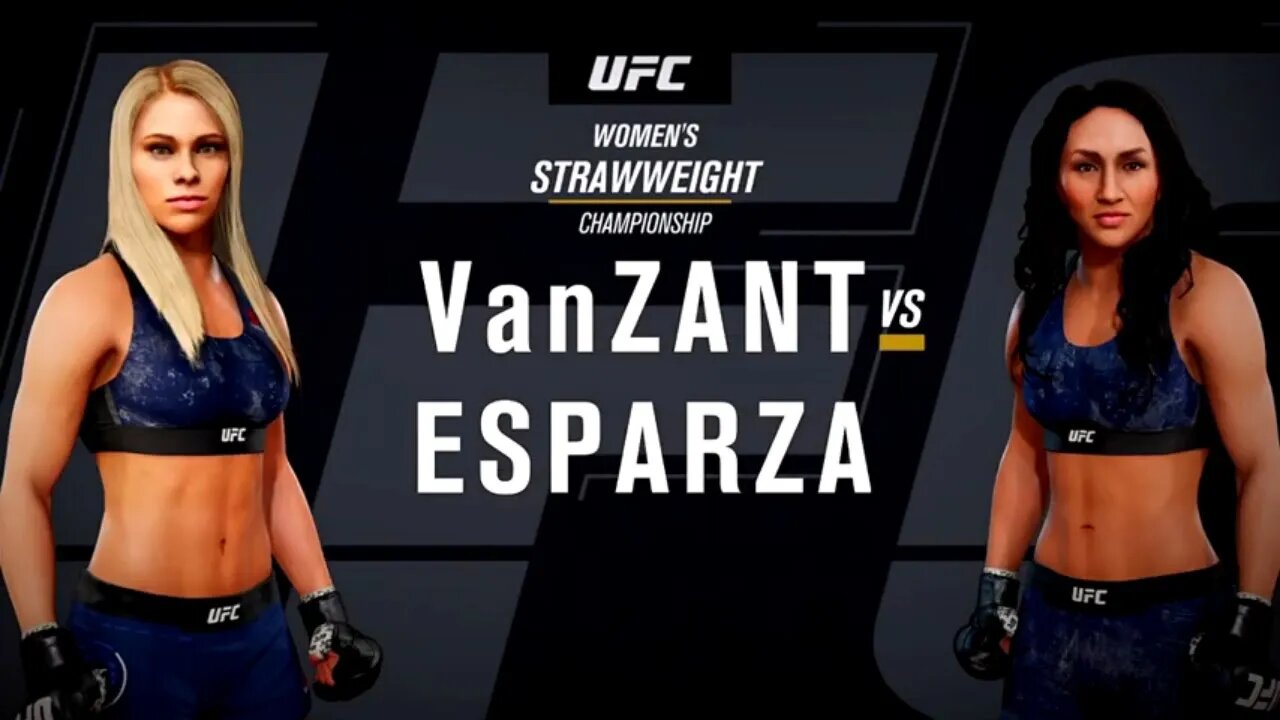 EA Sports UFC 3 Gameplay Carla Esparza vs Paige VanZant