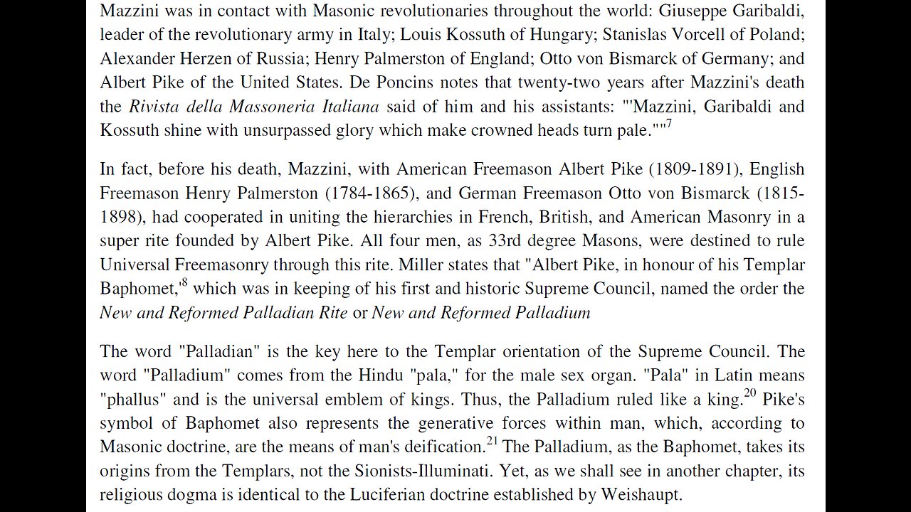 TRADITION OF THE ELDER JEWS LIKE ERIC DUBAY & ALBERT PIKE, THE DEIFIED PENIS WORSHIPPERS OF FLAT EARTH - King Street News