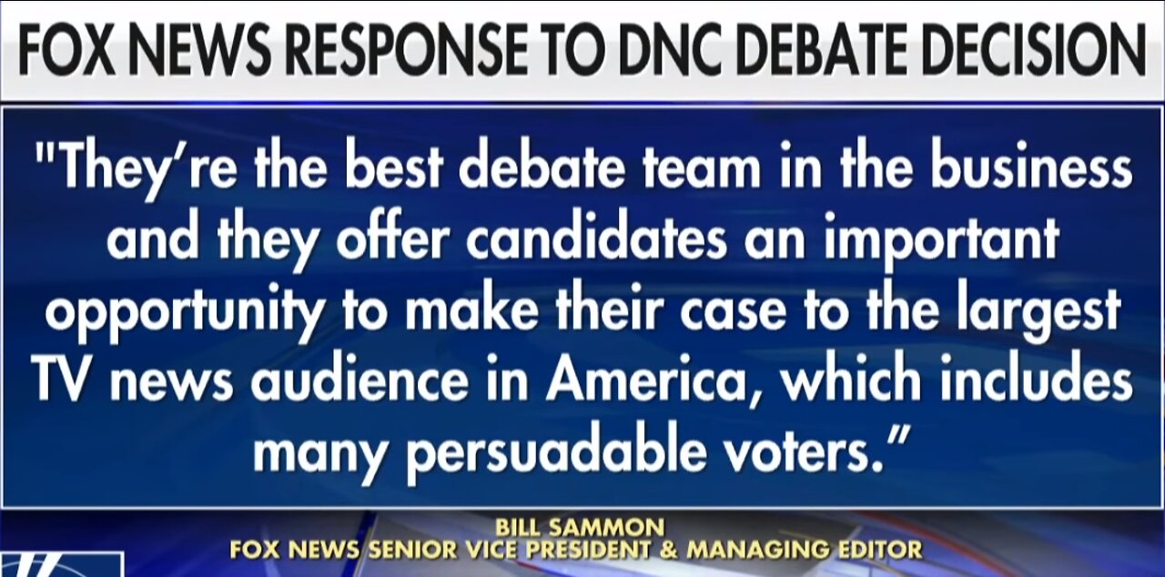 DNC bans Fox News from hosting Democrat primary debates