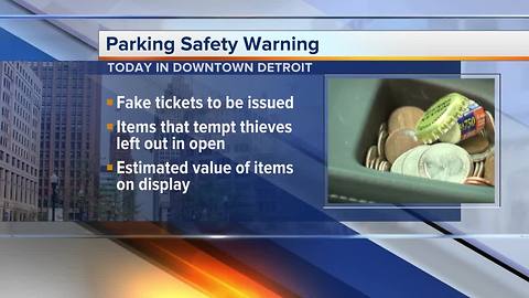 Detroit police handing out fake tickets to Tigers fans leaving valuables behind