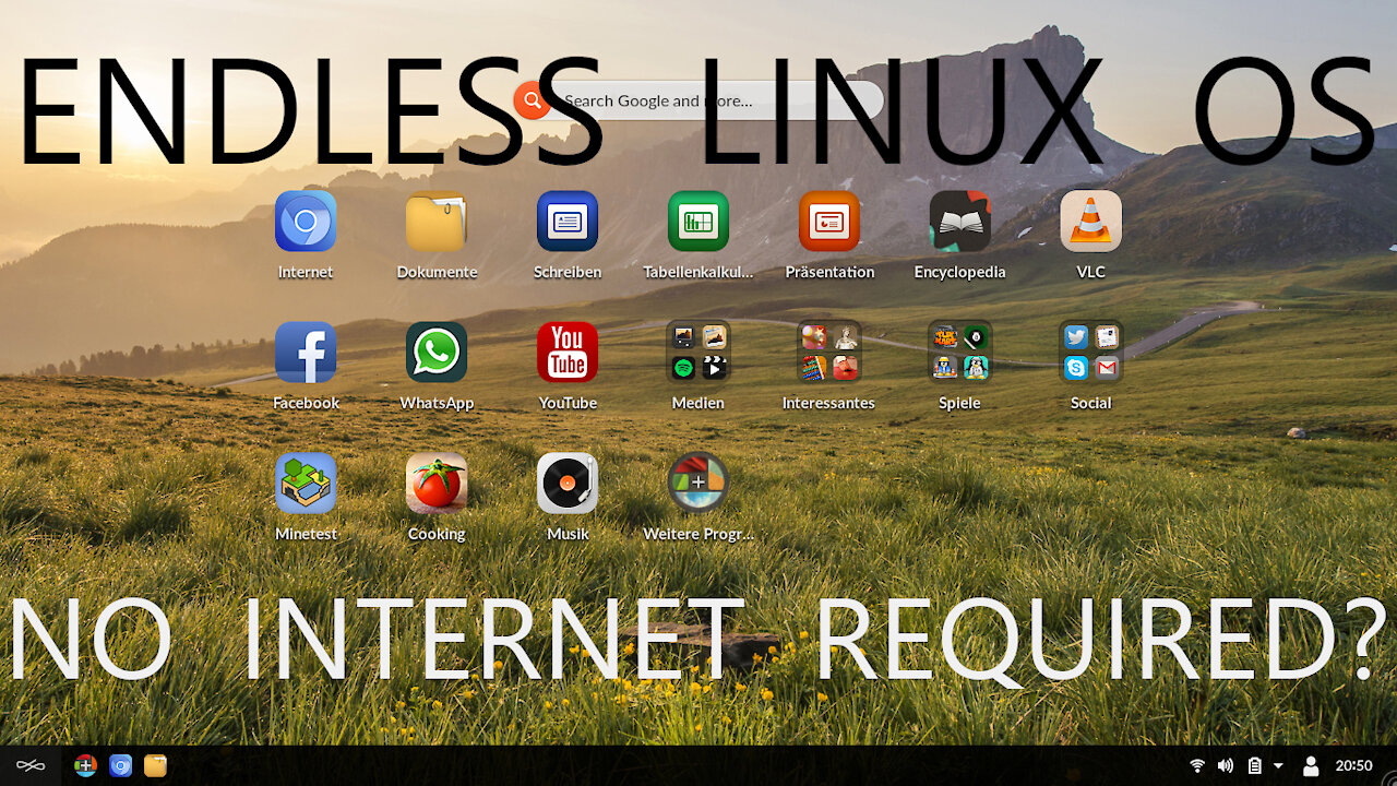 Endless Linux OS - No Internet Required?