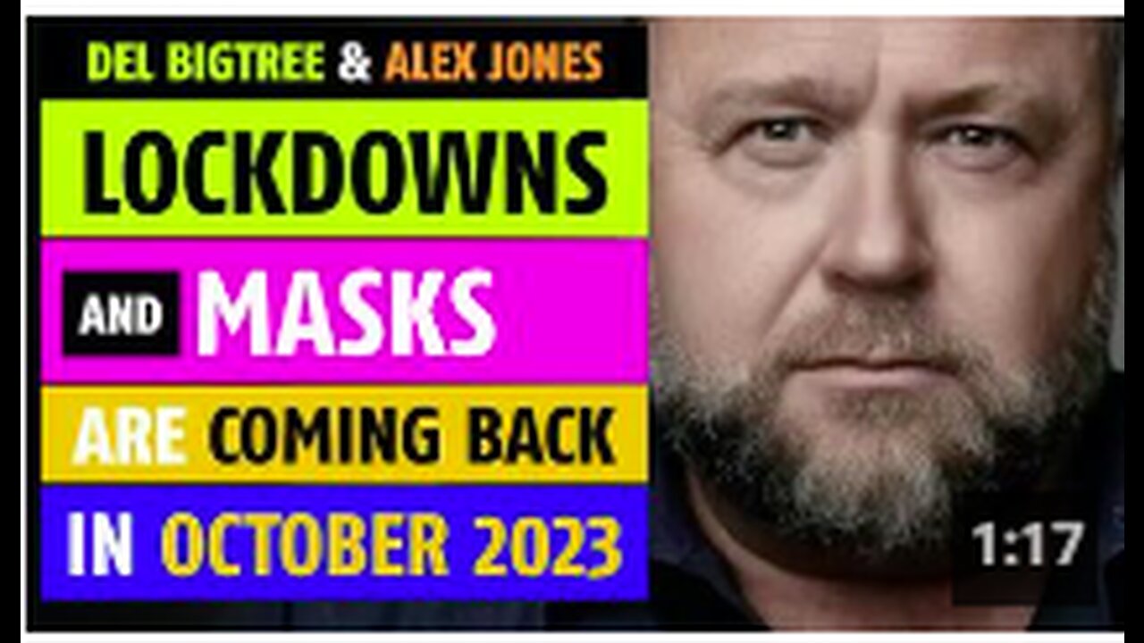 Lockdowns & masks are coming back in Oct 2023, notes Del Bigtree & Alex Jones