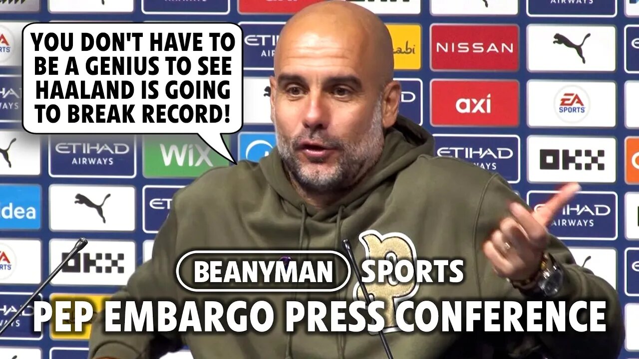 'Don't have to be genius to see Haaland going to BREAK RECORD' | Man City 3-1 Brighton | Pep Embargo