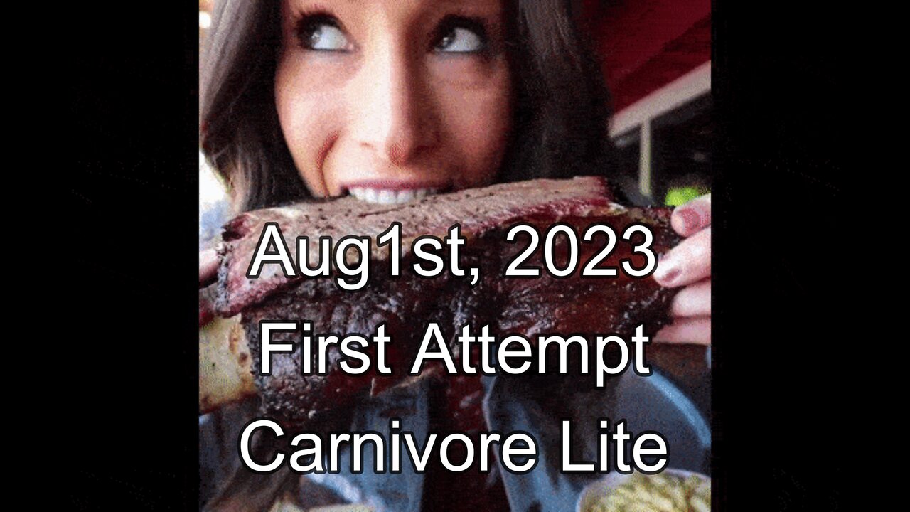 FIRST ATTEMPT: Aug 1st 2023: Intro to Carnivore Lite - My Original Carnivore Lite Plan