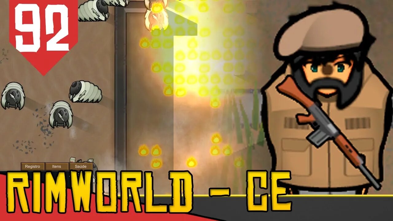 Todo Dia um Ataque + Chuva de BALA - Rimworld Combat Extended #92 [Série Gameplay PT-BR]