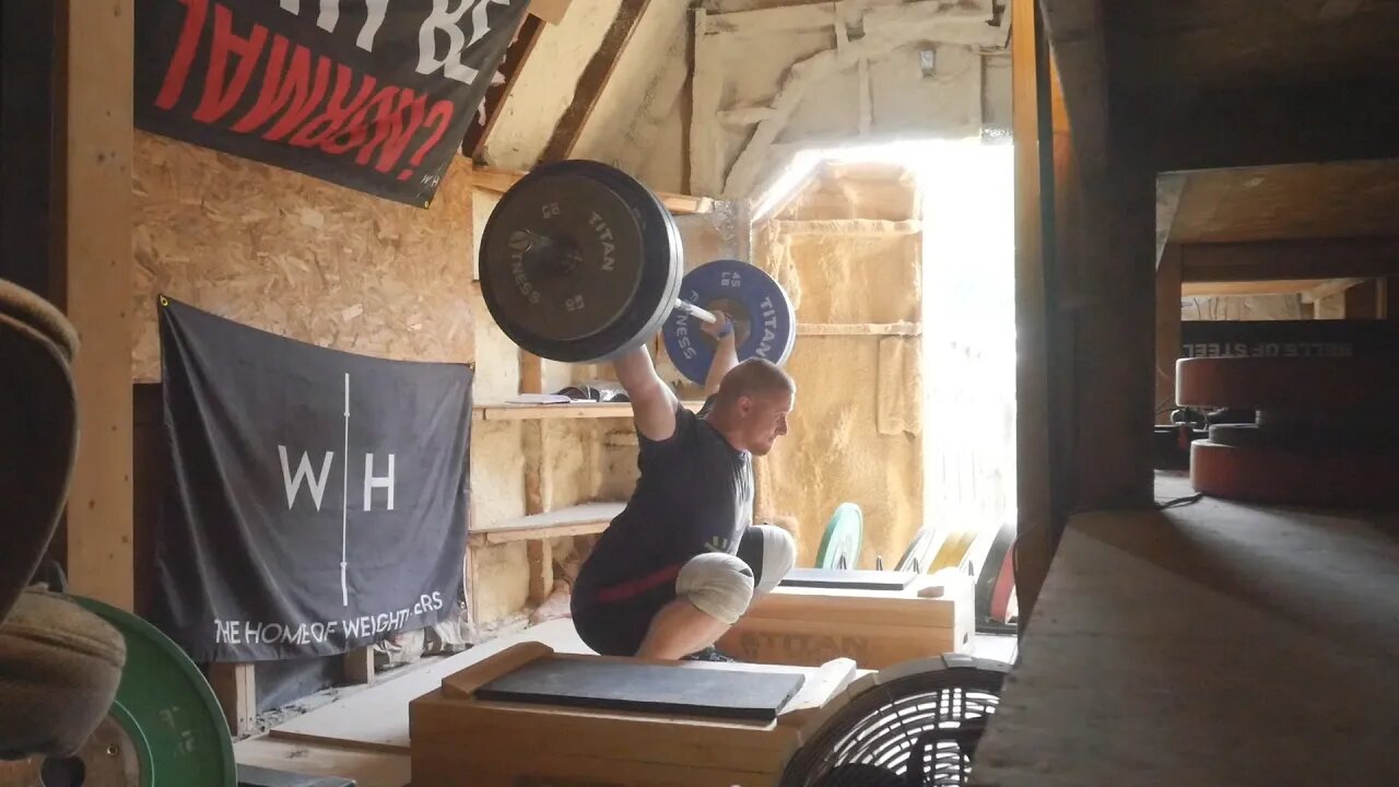 Trying to hammer the blocks before they hammer me