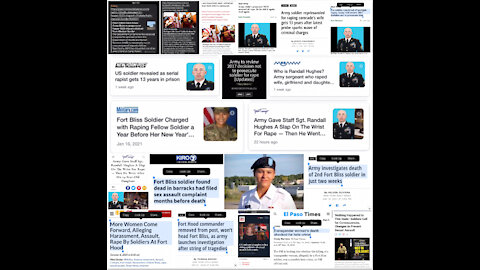 FORT BLISS=RAPE - MURDER - PEDOPHILLIA/CHILD RAPE