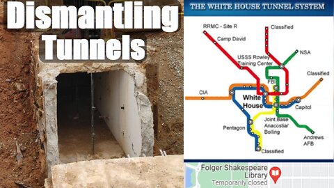 Dismantling Under Ground Tunnels Near The White House - Newest Construction