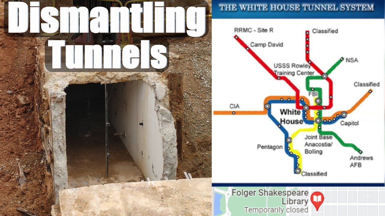 Dismantling Under Ground Tunnels Near The White House - Newest Construction