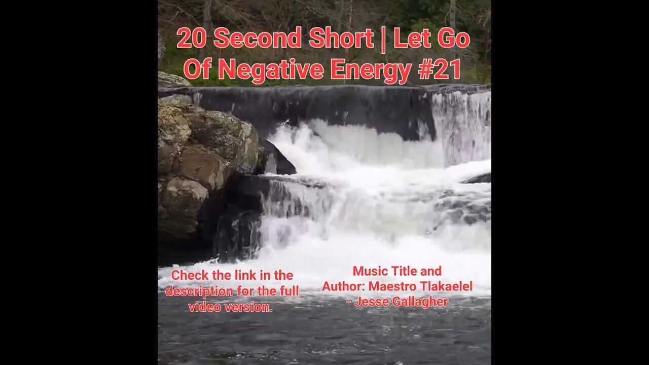 20 Second Short Of Let Go Of Negative Energy | #meditation #shorts #shortsvideo #waterfall #21