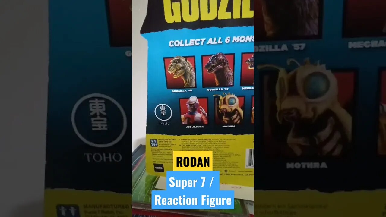 Rodan - ReAction/Super7 Figure! @GODZILLA OFFICIAL by TOHO #Godzilla #ActionFigure #Shorts