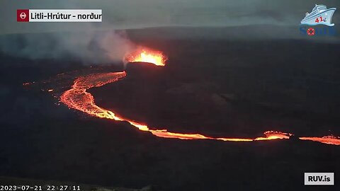 Live Coverage Of Iceland Volcano Event. 21-22/07/2023.