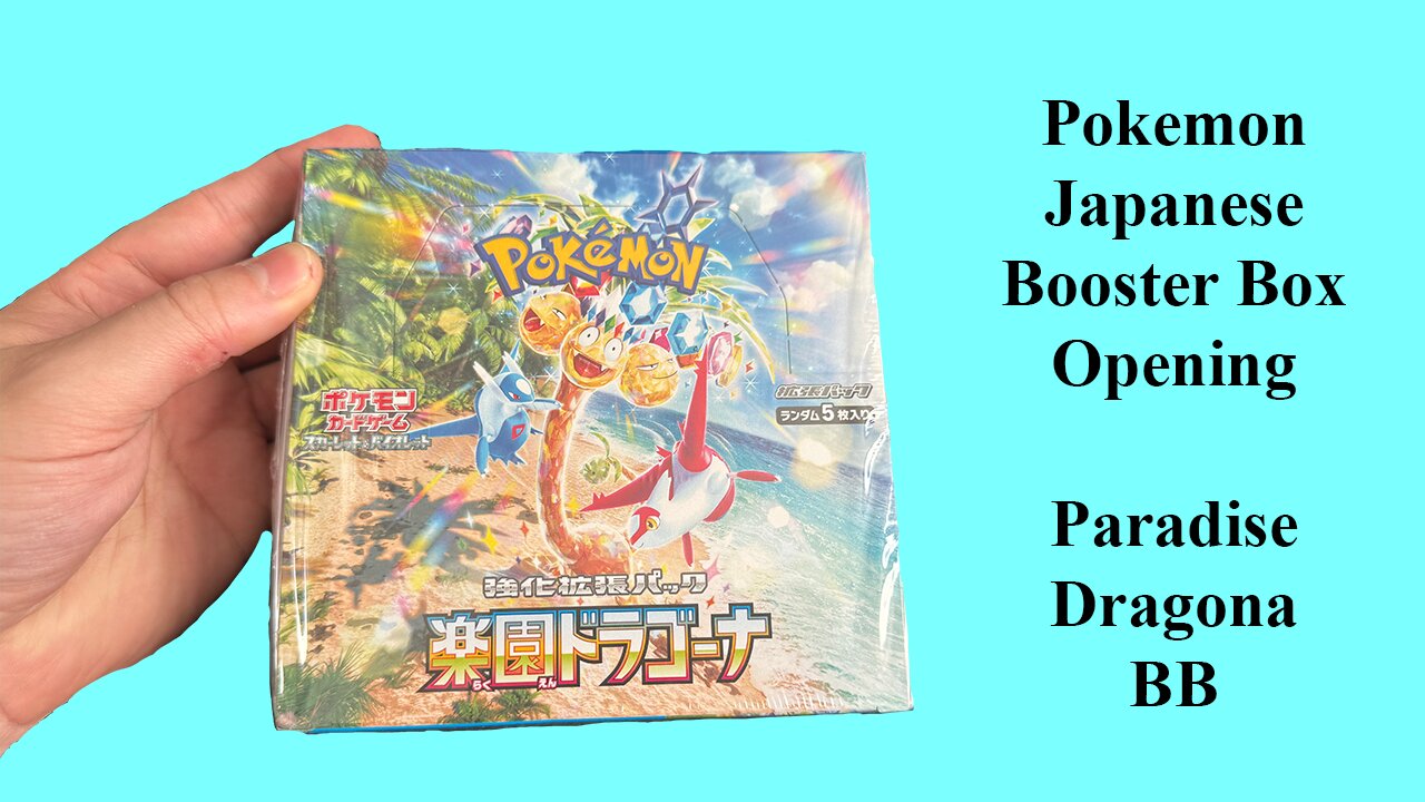 Paradise Dragona Japanese Pokémon Booster Box Opening