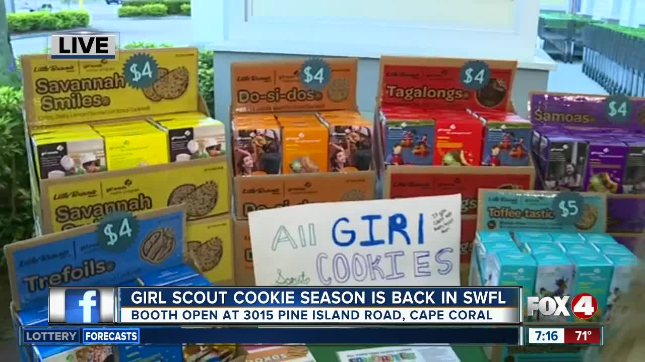 Girl Scout Cookie season returns to Southwest Florida - 7am live report