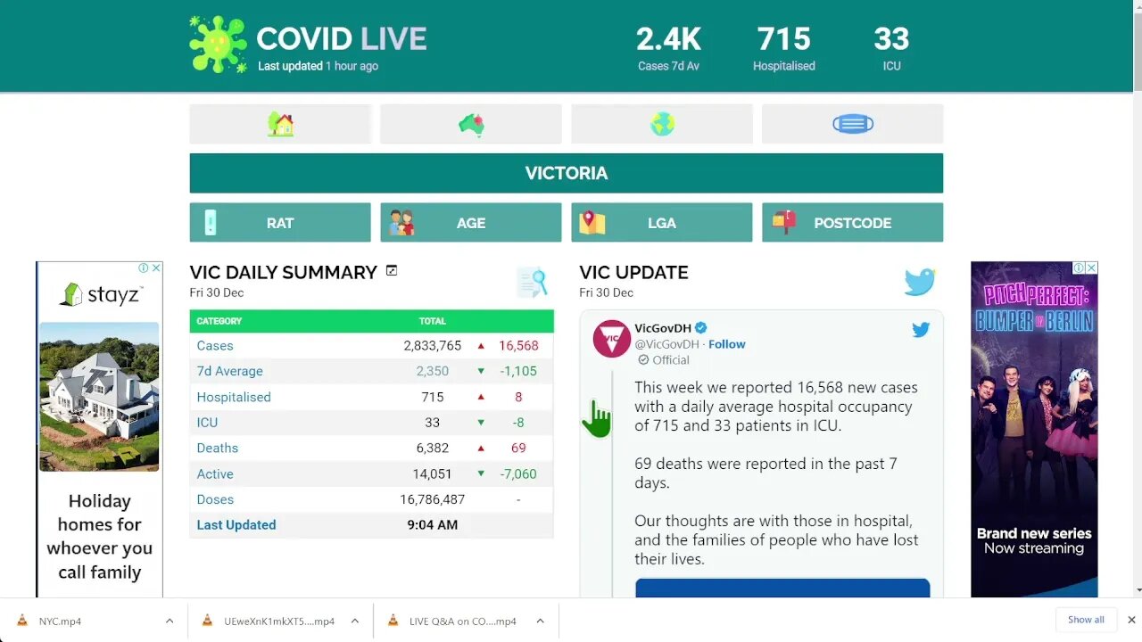 2022-12-30 澳大利亞維多利亞州covid情況