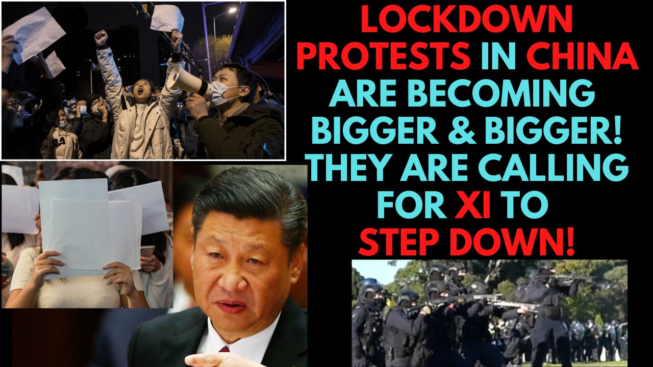 Protests Escalate in CHINA over Covid Lockdowns!!