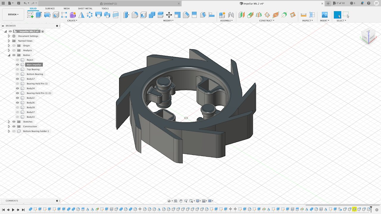 (Part.3) Bottom toolbar functions. Fusion 360 for the absolute beginner help series.
