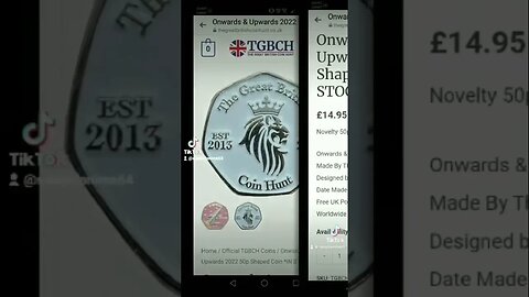 Onwards and Upwards TGBCH Rocket 50p Shaped Limited Edition of 100 #Coin #RareCoin
