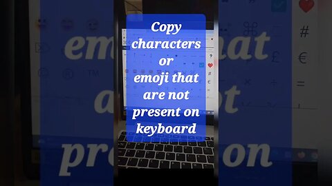 Copy characters or emoji that are not present on keyboard #shorts #youtubeshorts
