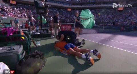 Nadal: "It's hard for me to breathe. When I breathe and move it's like I have a needl