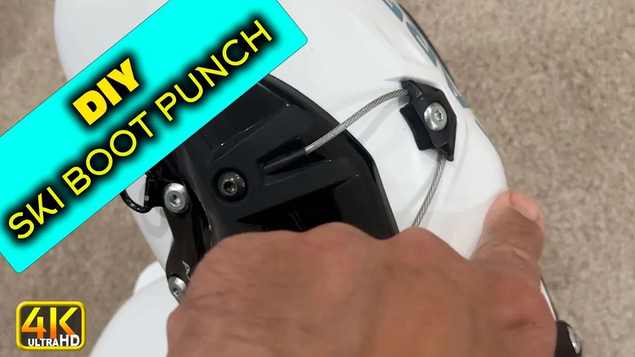 DIY Home Made Ski Boot Punch Expand Stretch Ski Boots (4k UHD) #ski #diy