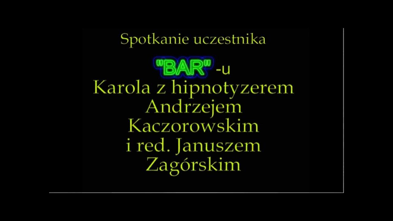 SEANS HIPNOTYCZNY - INNY WYMIAR STANÓW ŚWIADOMOŚCI, REGRESJA REINKARNACYJNA /2004 ©TV IMAGO