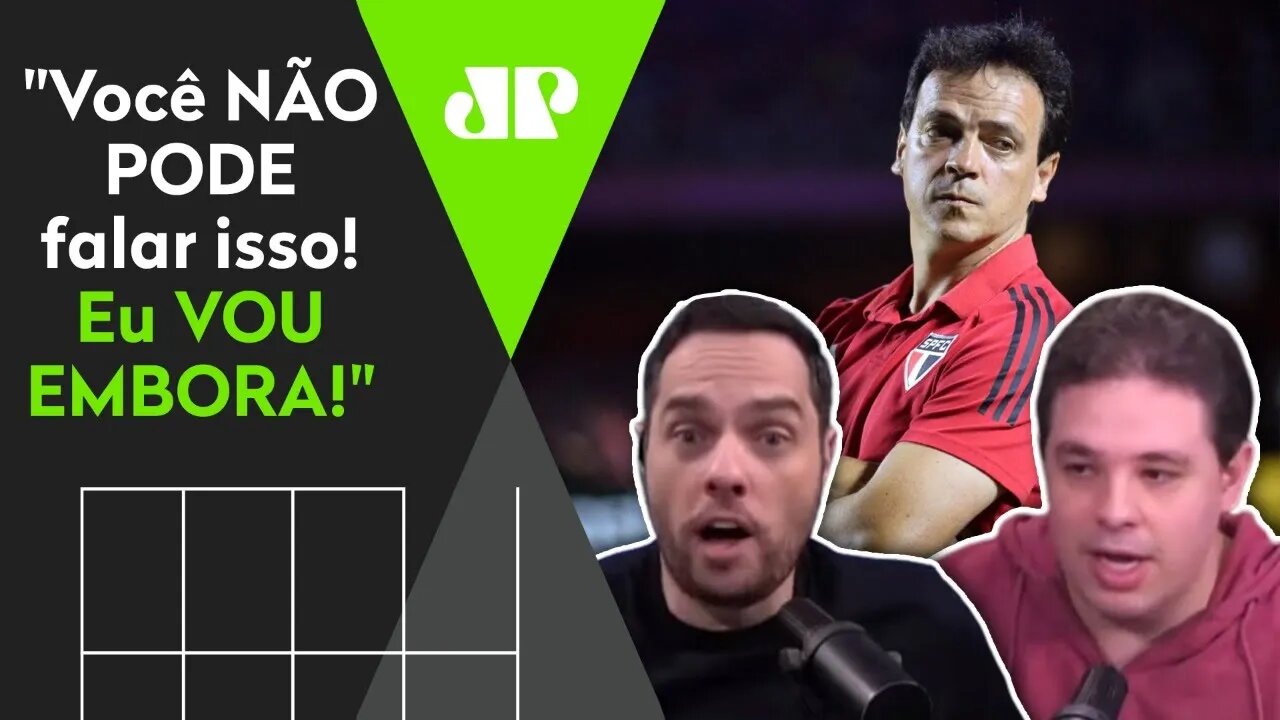 "O Fernando Diniz O QUÊ??!" Repórter ABANDONA programa após opinião de comentarista!