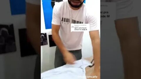 TUTORIAL DE COLOCAR ROUPA NO CABIDE