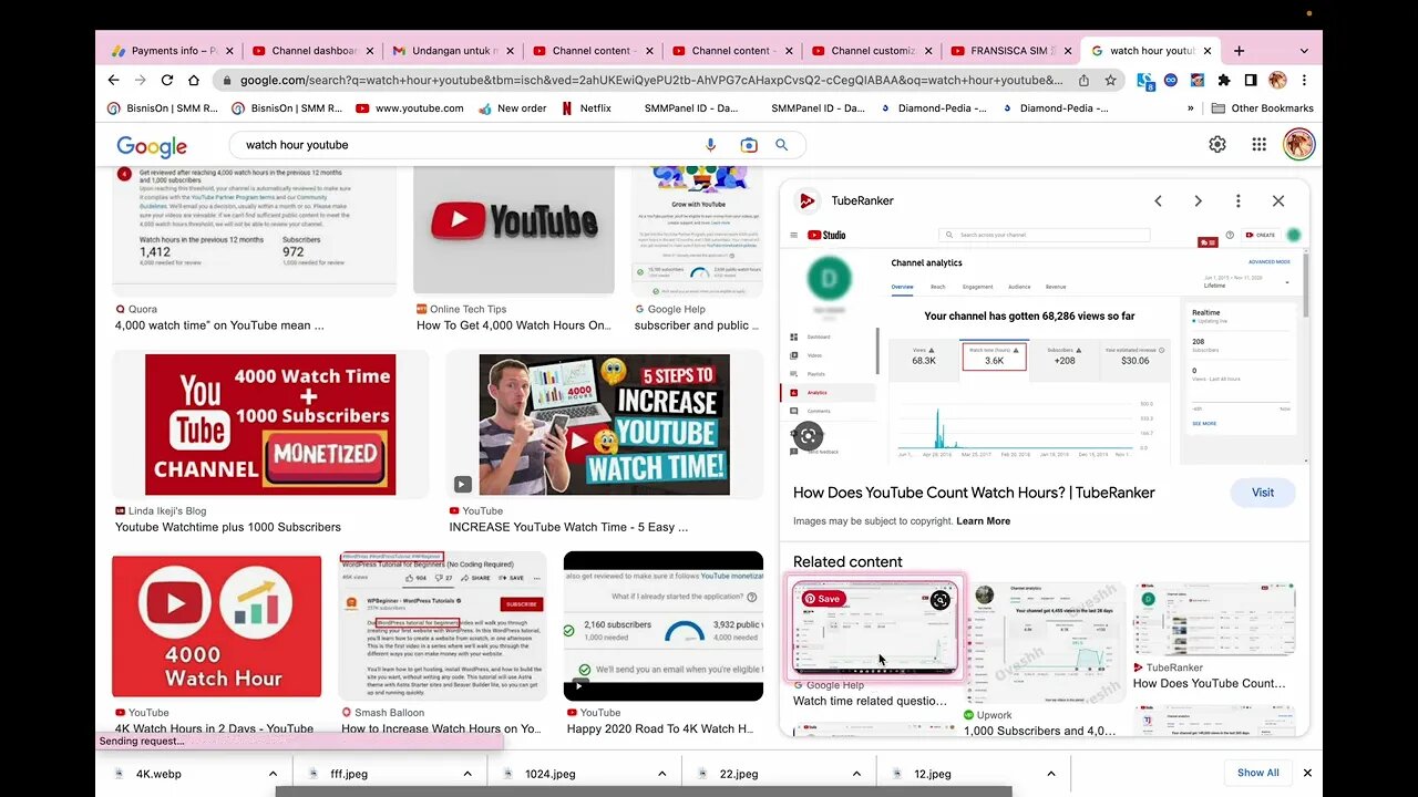 GOOGLE SEARCH WATCH HOUR YOUTUBE VIEW + COMPARE TO YOURS @youtubecreators @creatorinsider