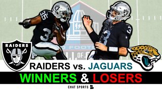 Raiders Winners & Losers vs. the Jaguars is a MUST WATCH