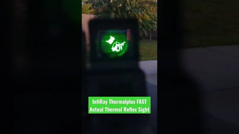 Pretend vs Actual Thermal Reflex Sight - InfiRay Thermalplus FAST #shorts