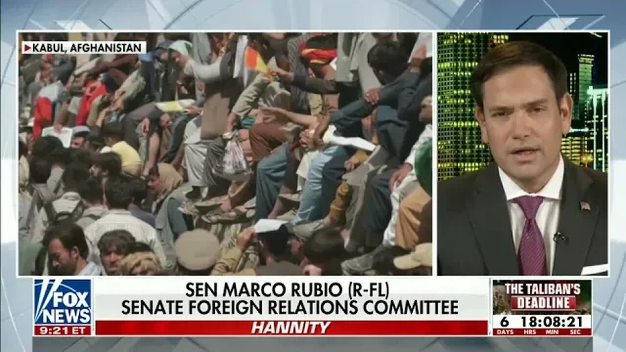 Senator Rubio Joins Sean Hannity to Discuss the Biden Admin's Disastrous Afghanistan Withdrawal