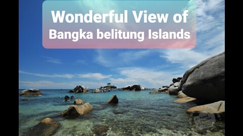 Tropical Island View Bangka belitung Indonesia