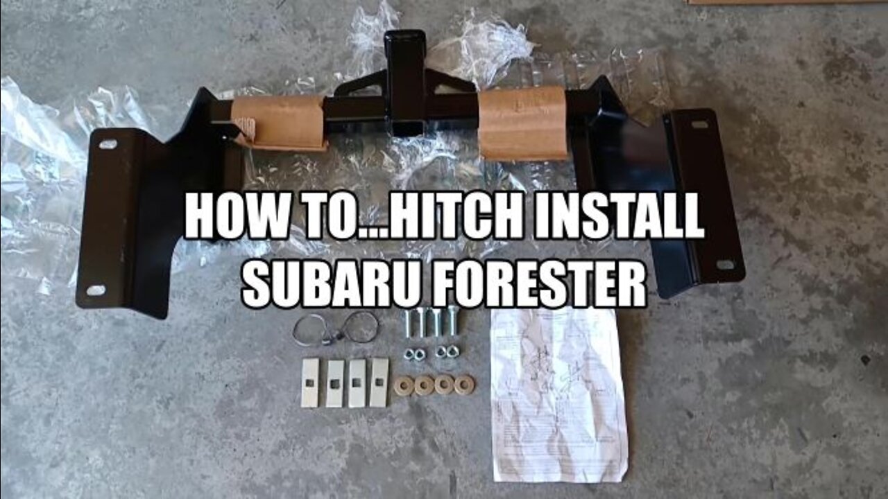 Aftermarket hitch (Draw-tight) HOW TO INSTALL/ 2009-11 Subaru Foresters