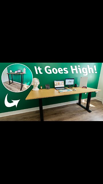 The Most STABLE 4-Leg Standing Desk! FlexiSpot E7 Plus #AD
