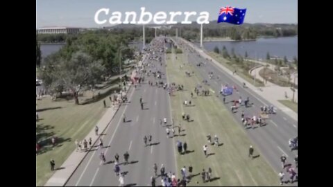 Canberra Protest by Drone 12th of Feb